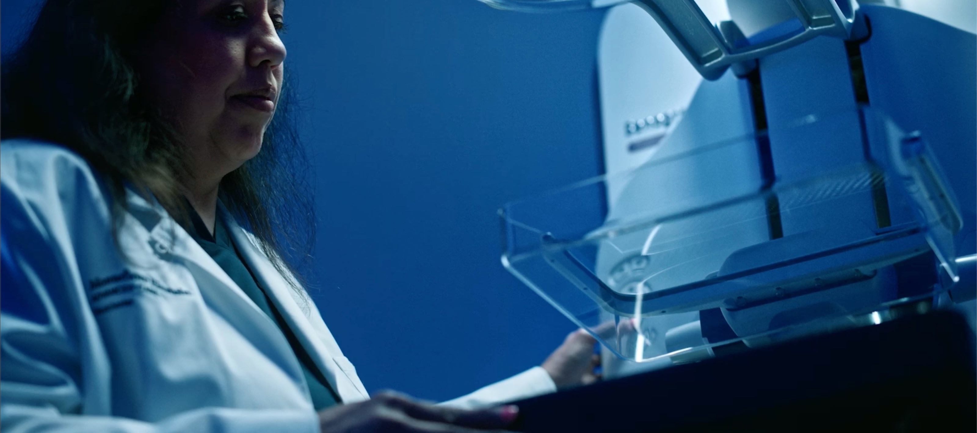 A radiologist at work