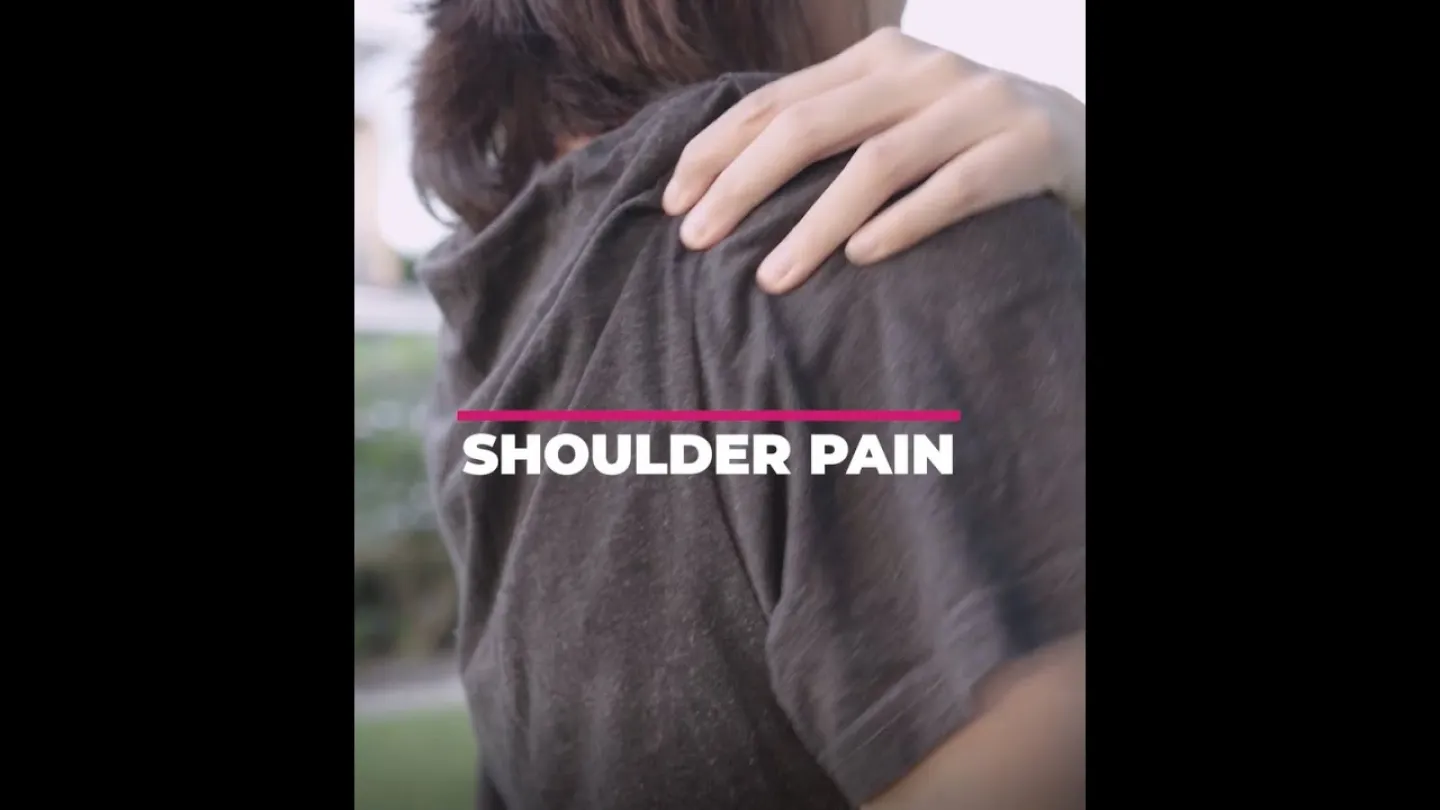 Photo of someone with shoulder pain