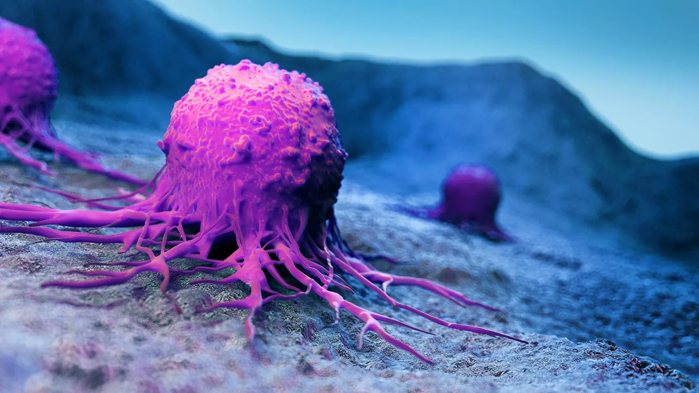 Illustration of a cancer cell