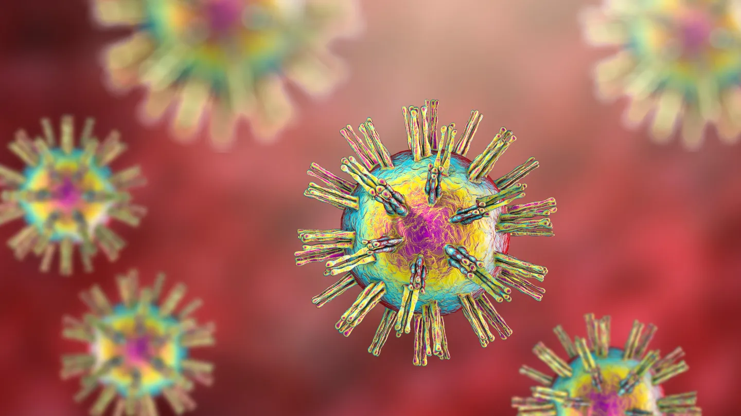 Herpes simplex virus, illustration