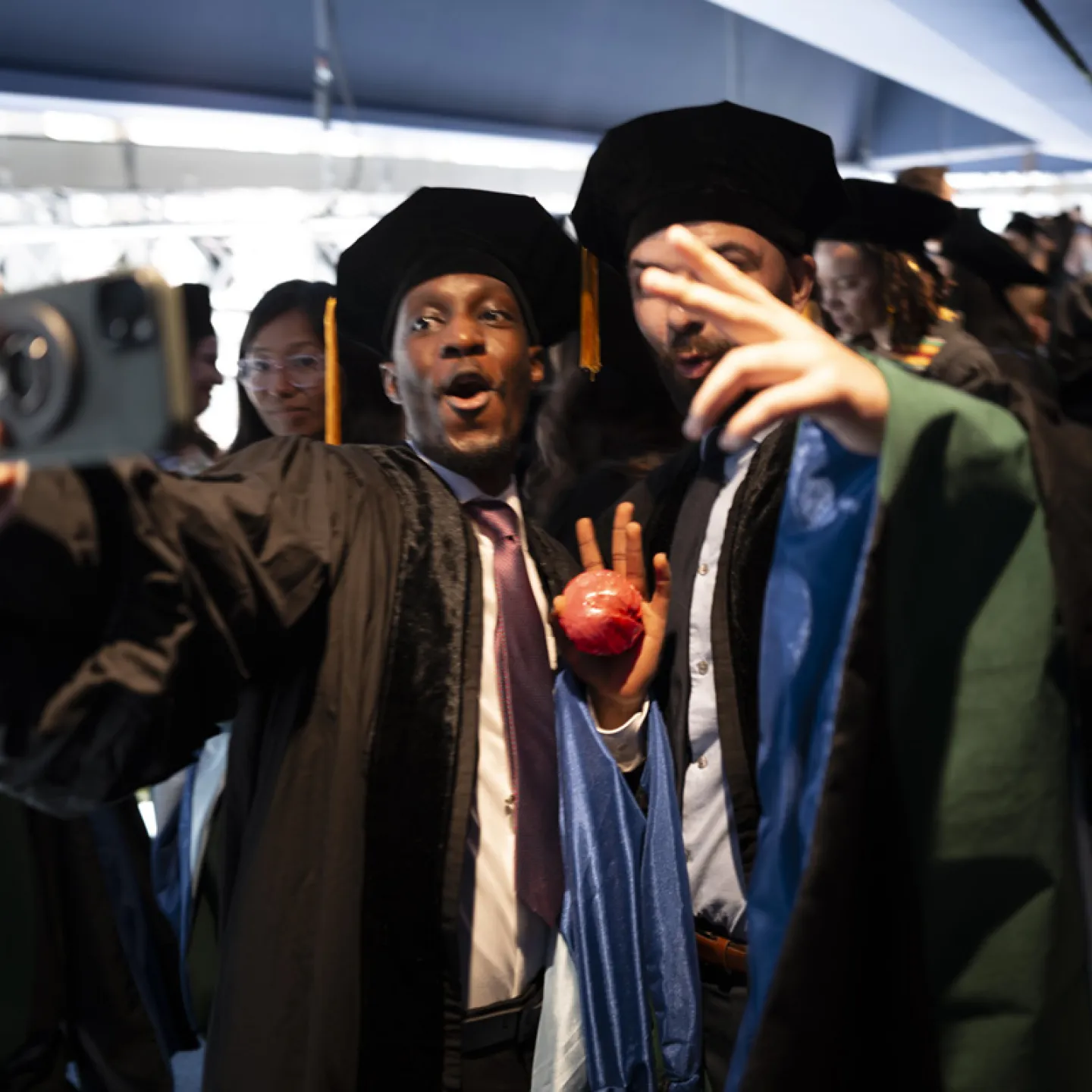 students posing for a selfie