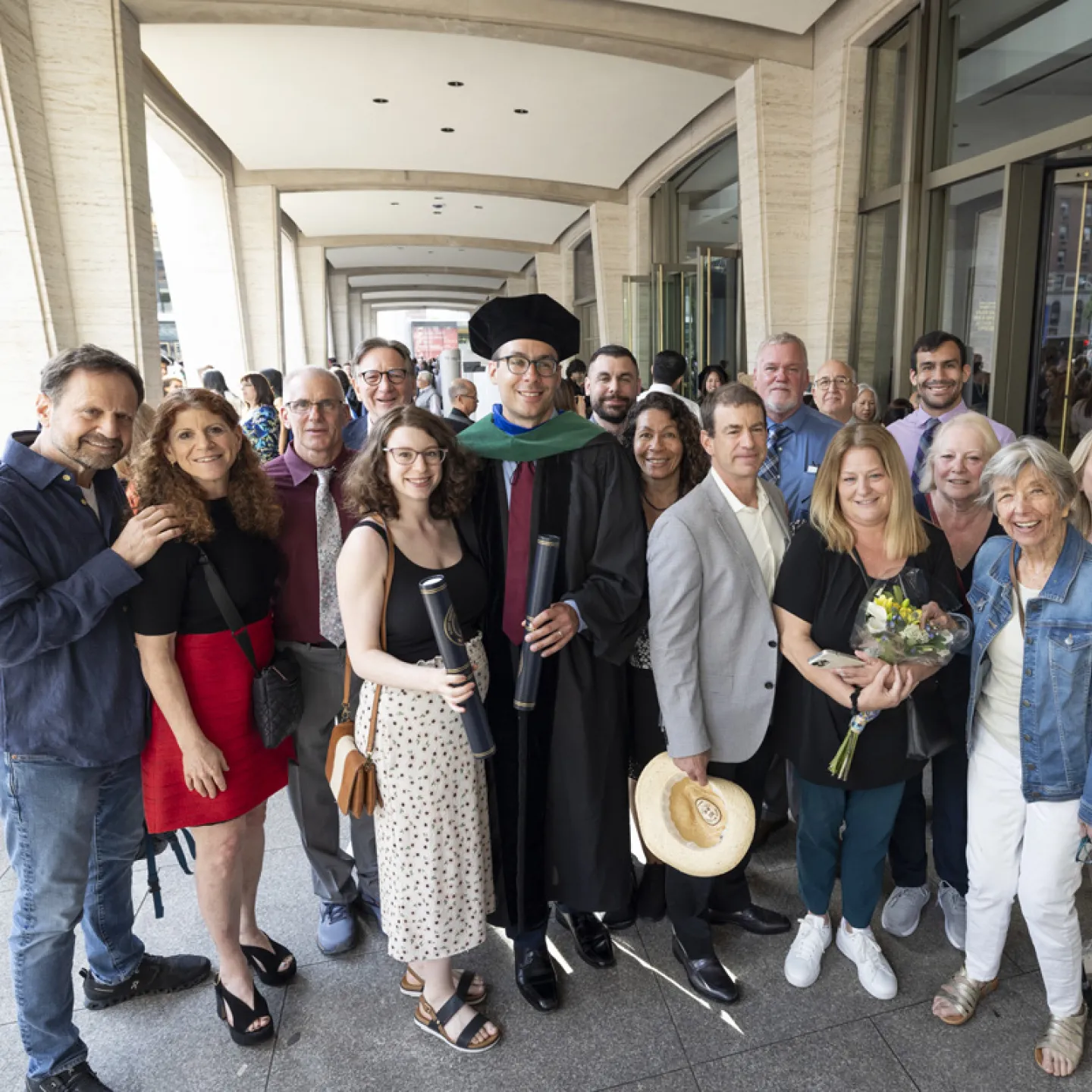 group photo at graduation