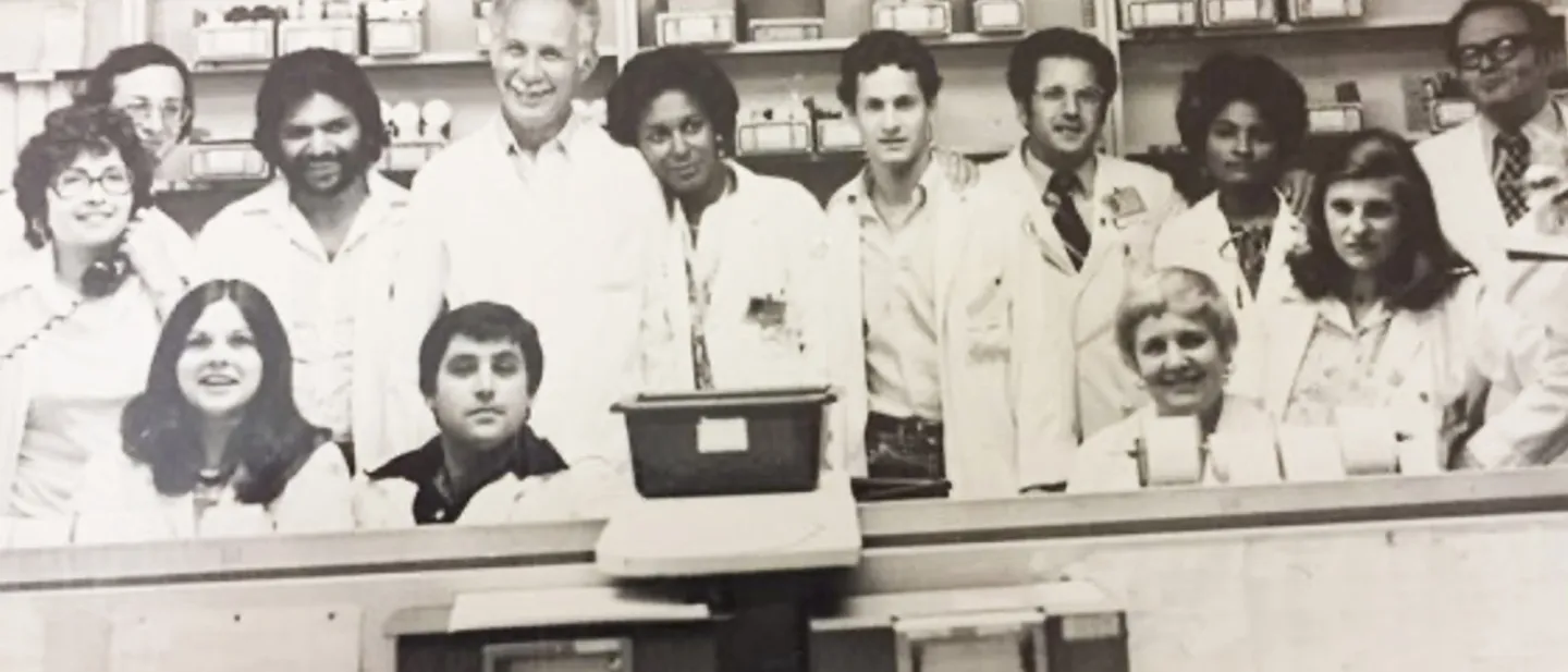 Old photograph of group of pharmacists