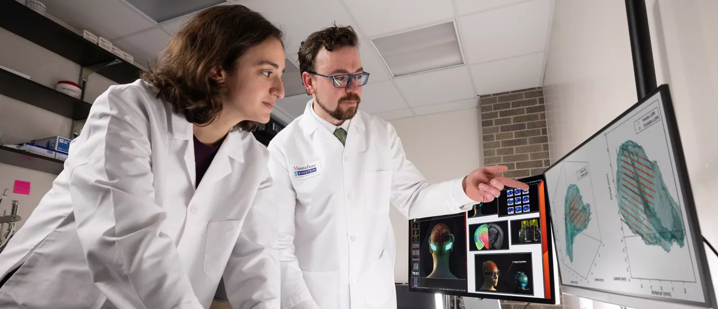 Two researchers inside the Killilan Labratory