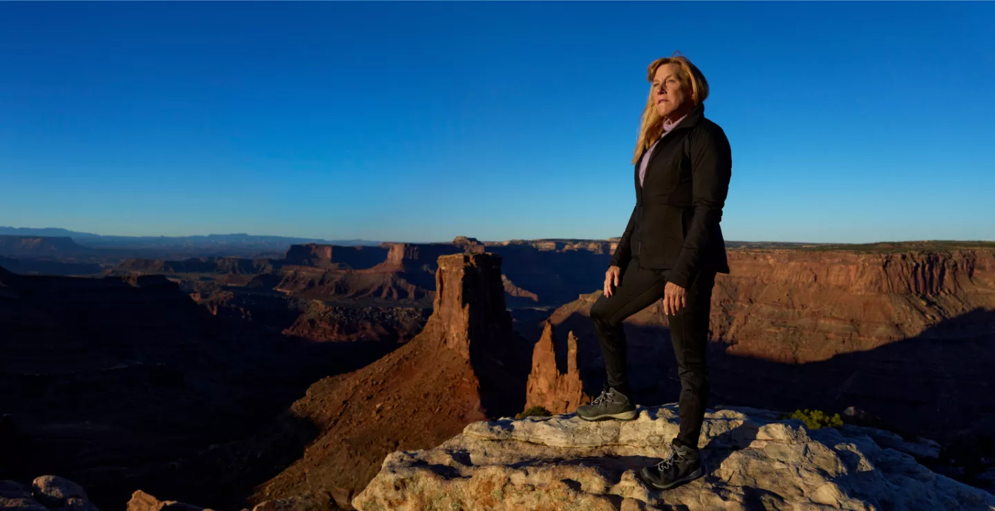 Barbara overlooking the Grand Canyon