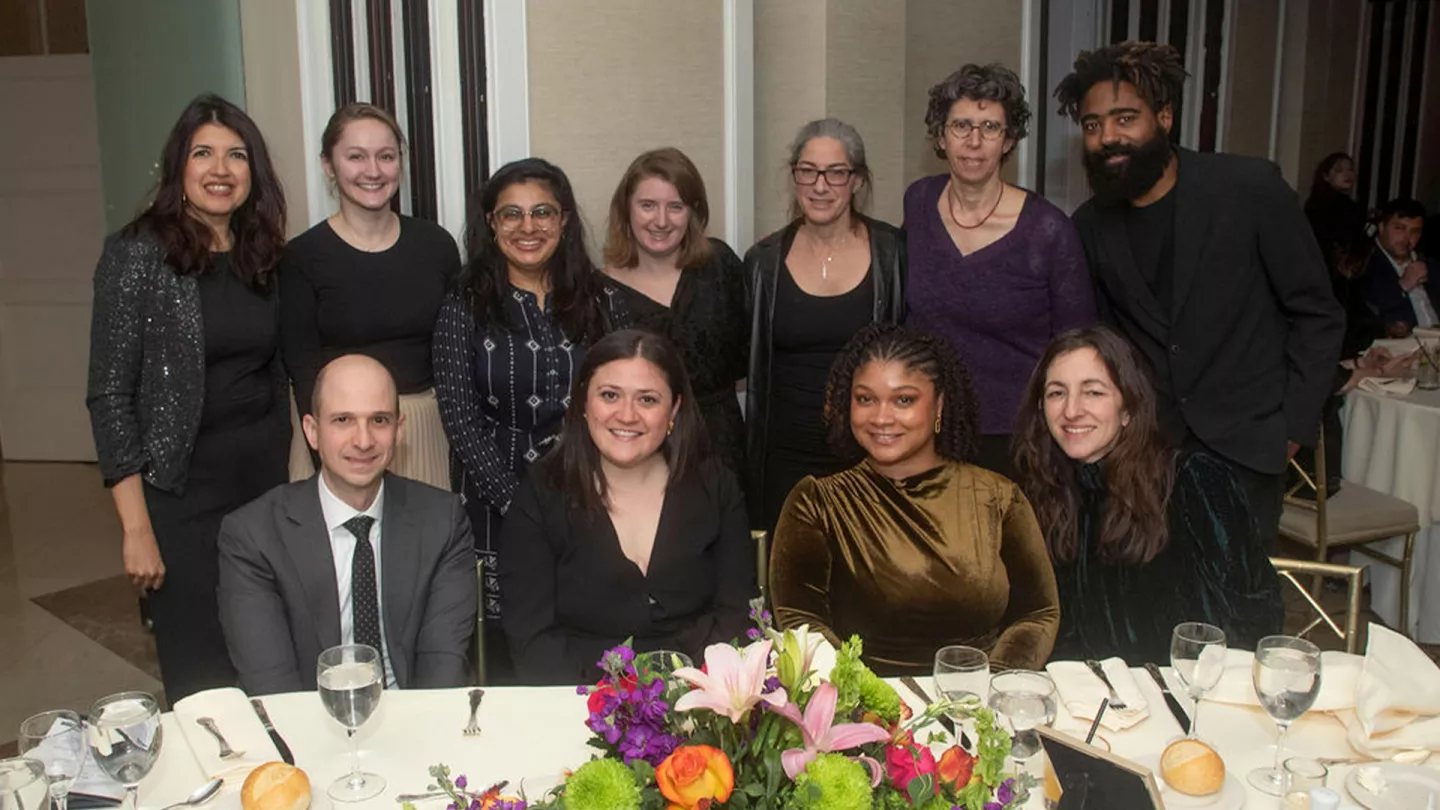 Top row, from left: Laila Khalid, MD, MPH; Natalie Buslach, MD; Ruchi Shah, DO; Clarissa O'Conor, MD; Andrea Kondracke, MD; Melissa Stein, MD; and Derick Jones. Bottom row, from left: Aaron Fox, MD; Kristine Torres-Lockhart, MD; Kiara Lora, BS; and Andrea Jakubowski, MD, MS