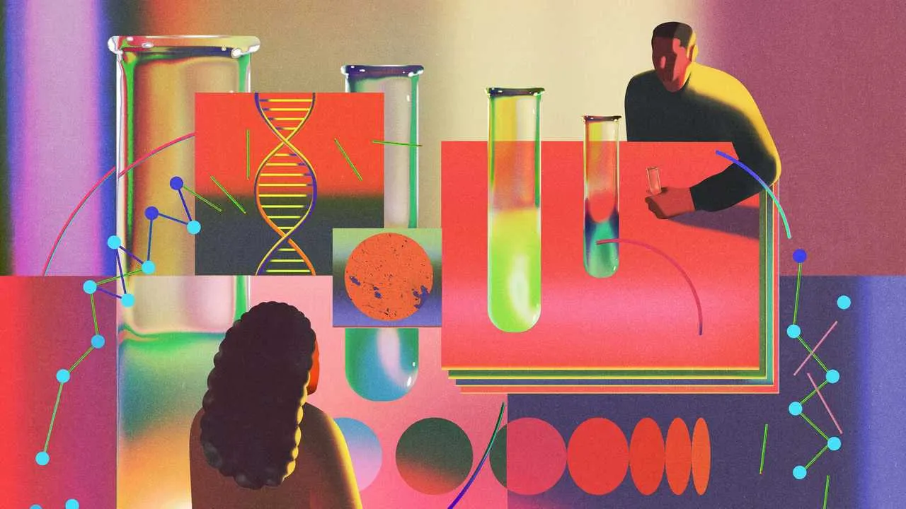 Illustration of testing lab