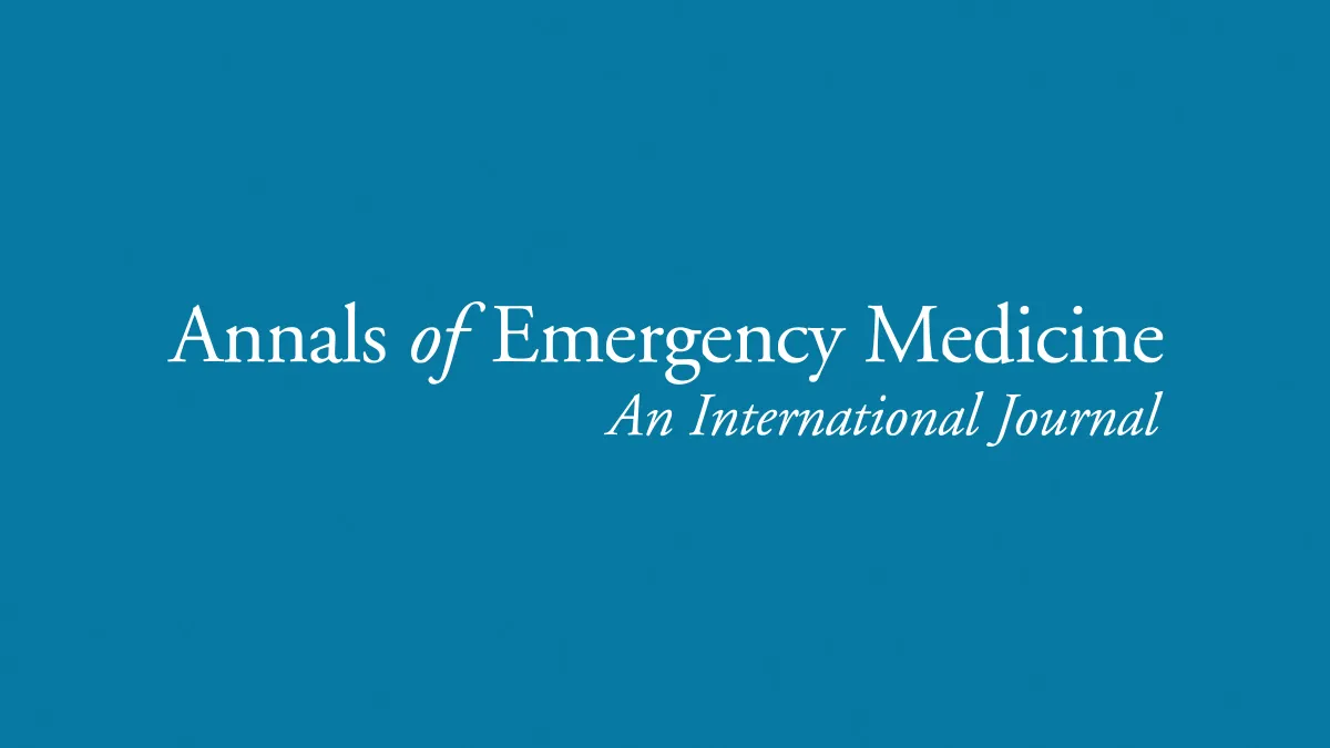 Annals of Emergency Medicine–An International Journal