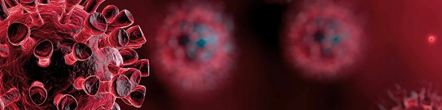 Illustration of Covid-19 virus