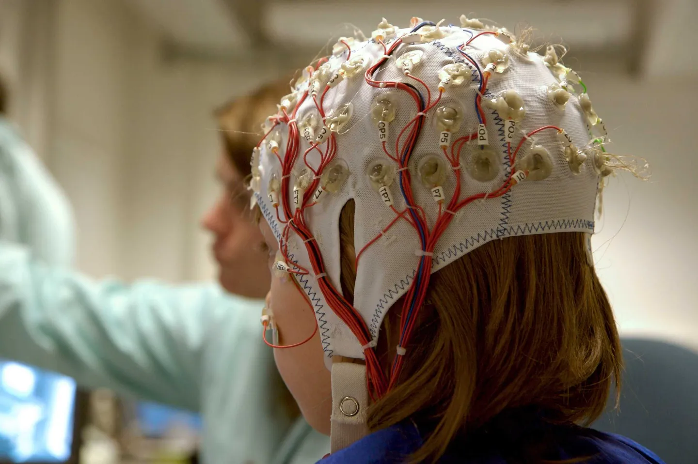 Young patient having an EEG test