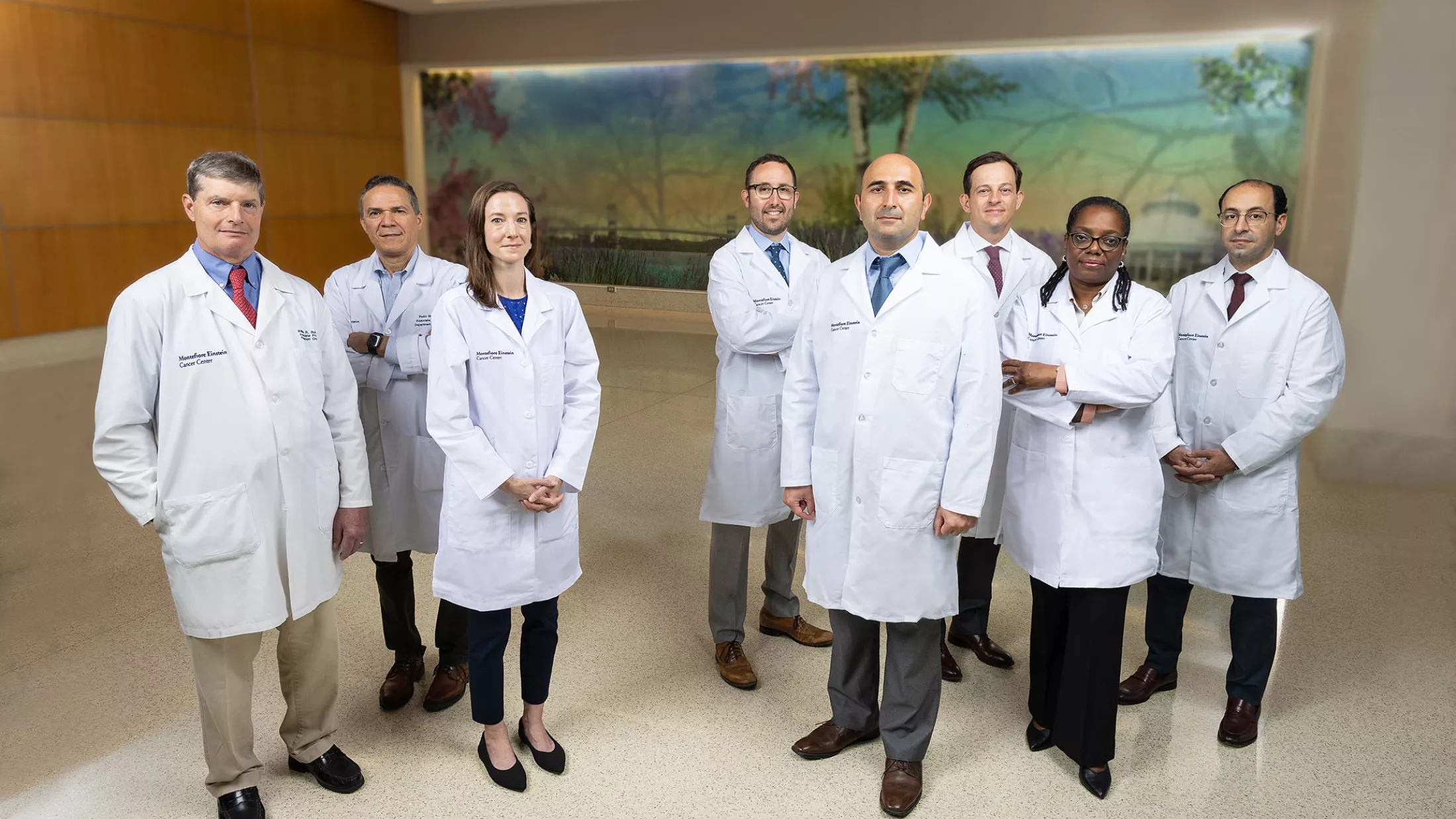 Group of doctors in white coats