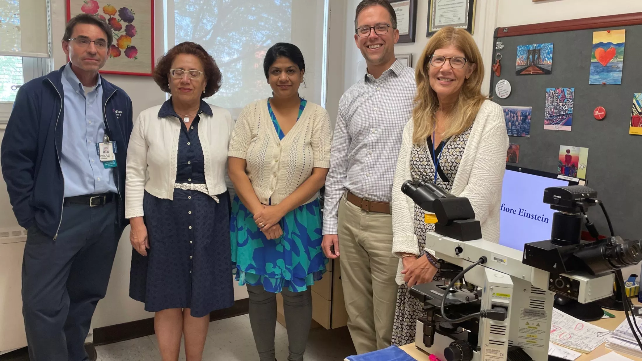 Breast pathology team at Weiler Hospital