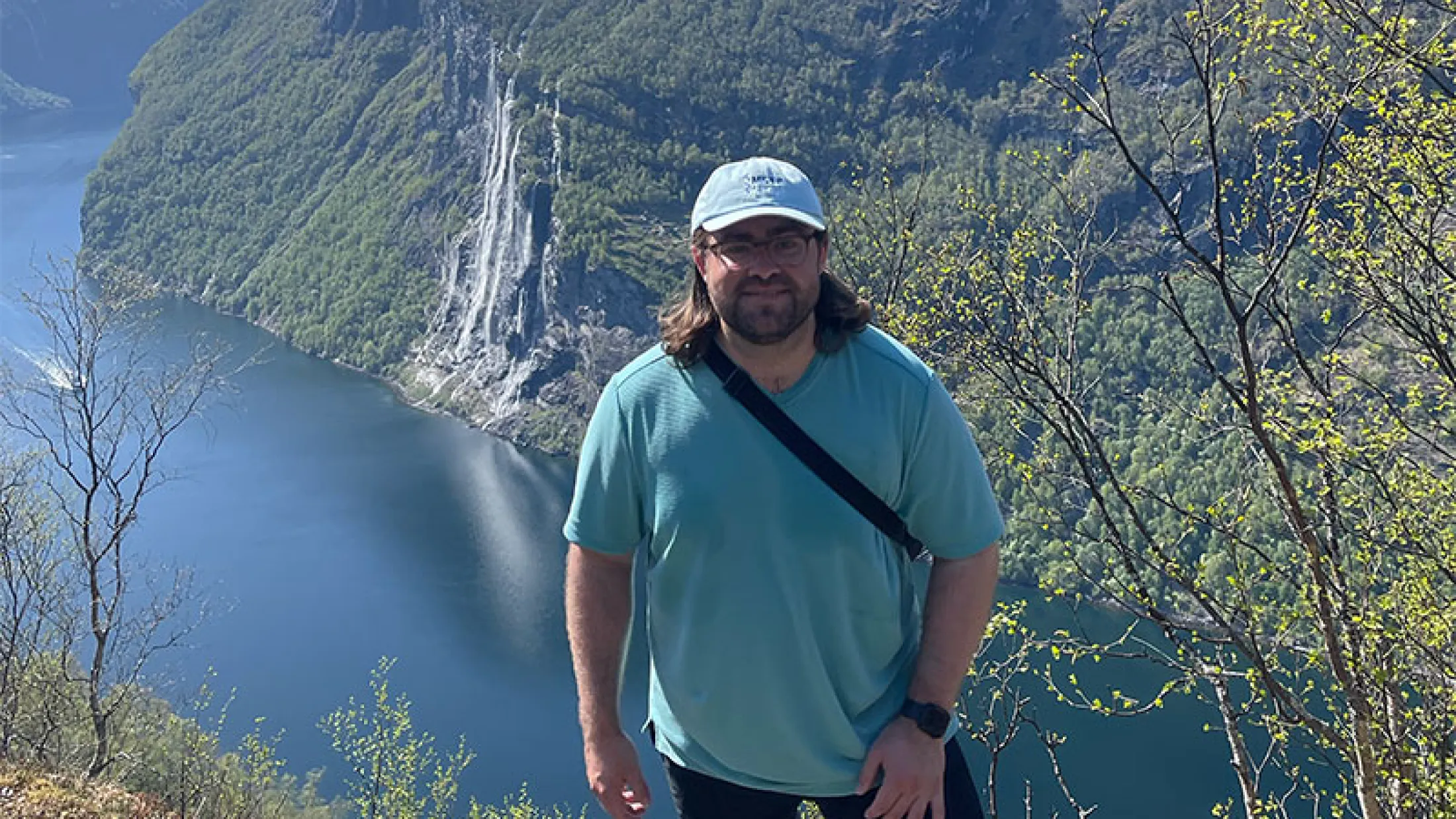 Alex hiking in Norway