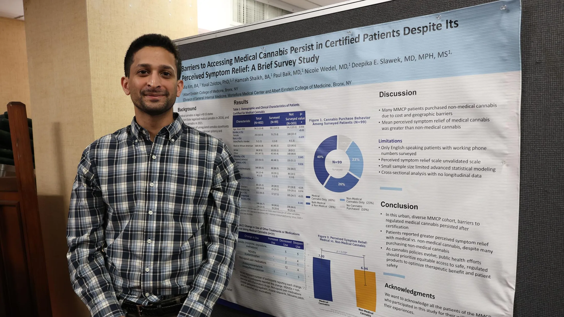 Medical student Hamzah Sheikh at IMPact Day