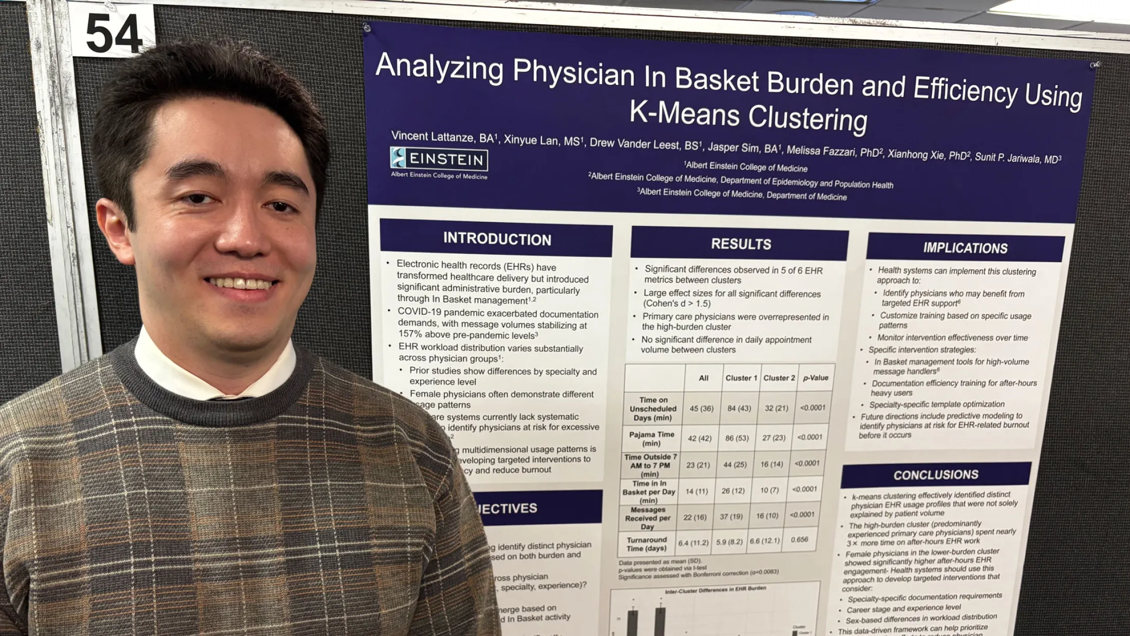 Vincent Lattanze with Poster