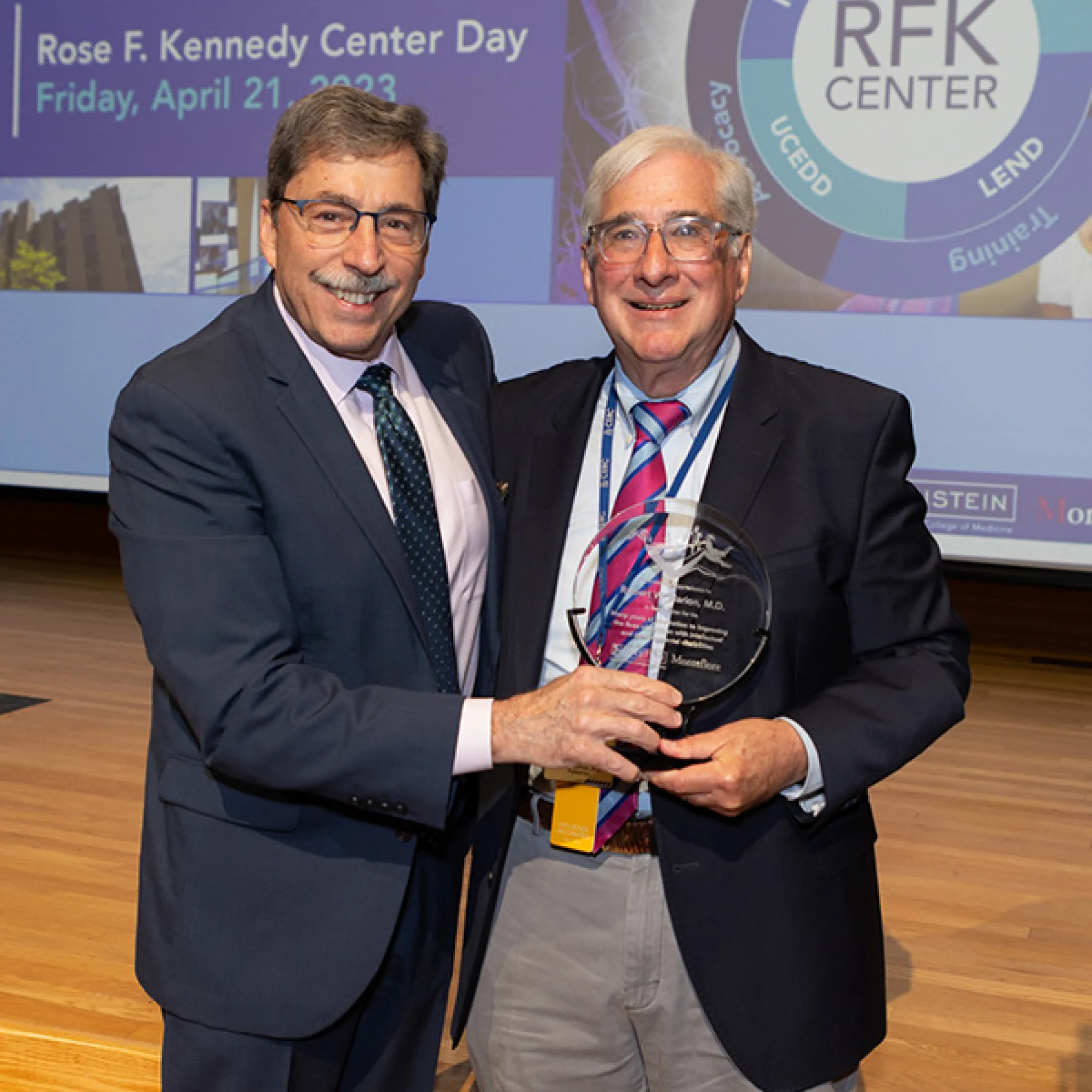 Gordon Tomaselli with Dr. Robert Marion