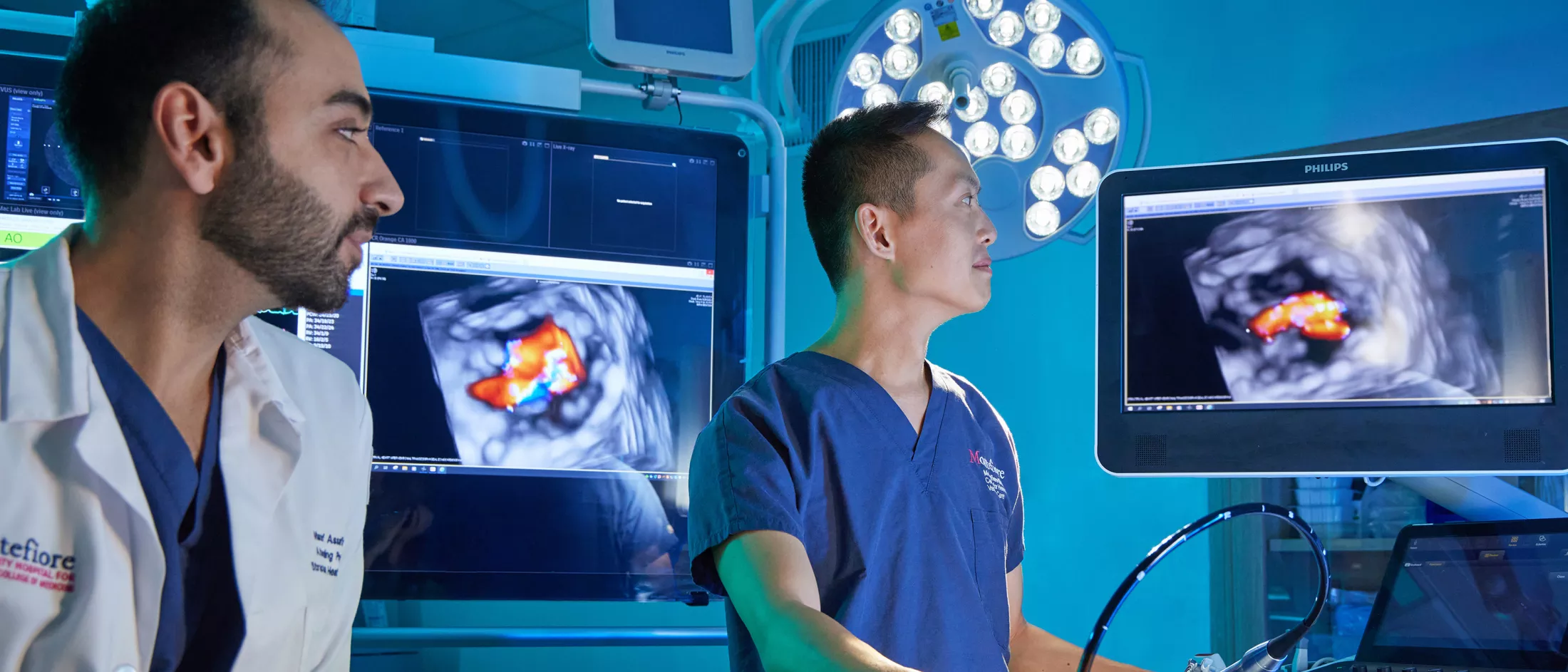 Two doctors in a lab