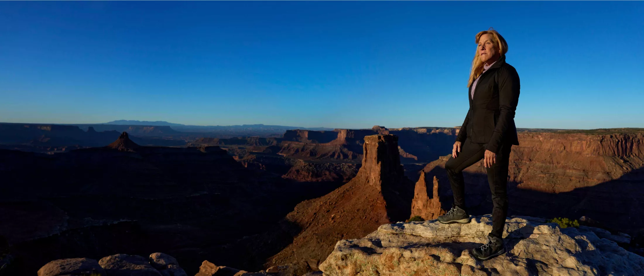 Barbara Standing on a rock