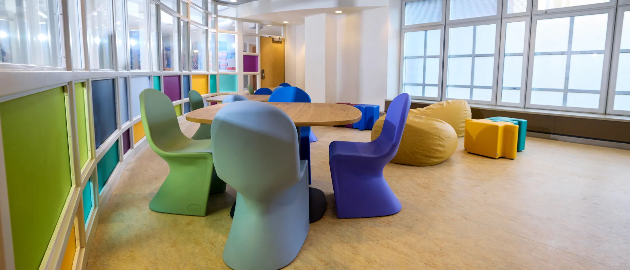 MECCC - Colorful seating at the Center