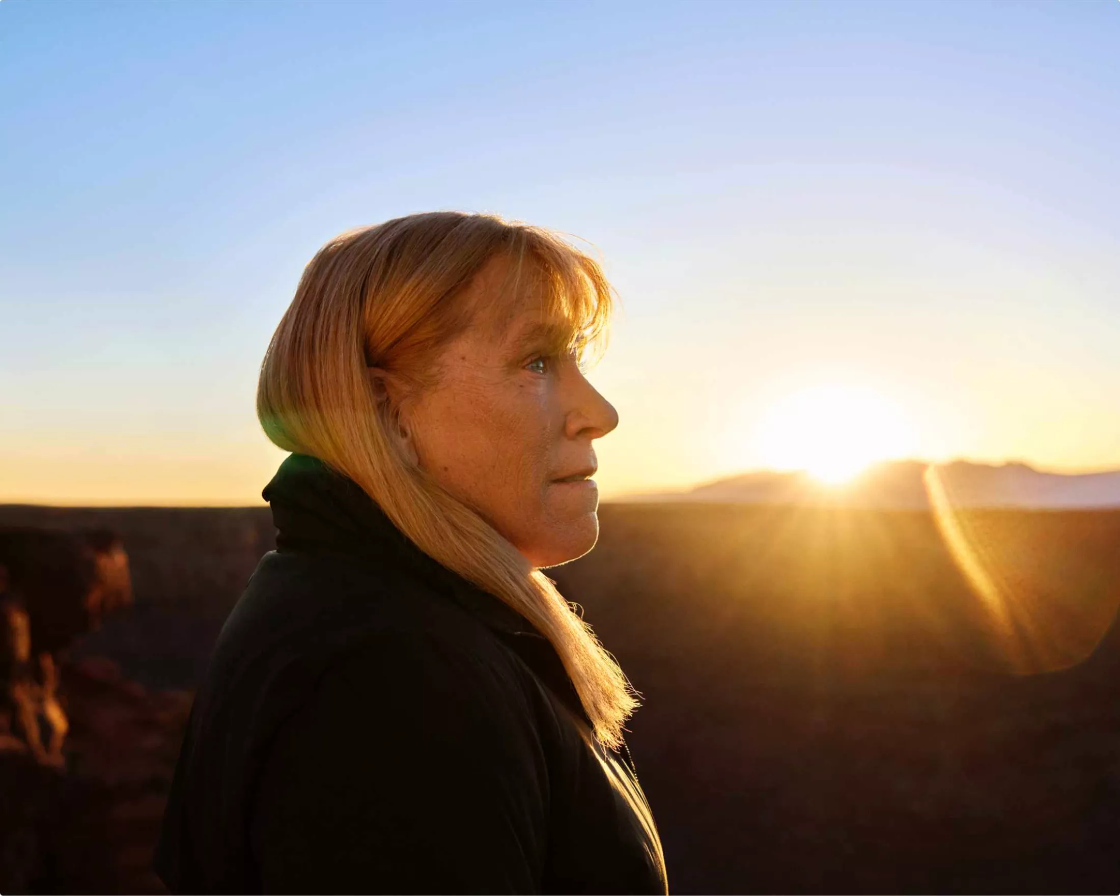 Barbara during the sunrise