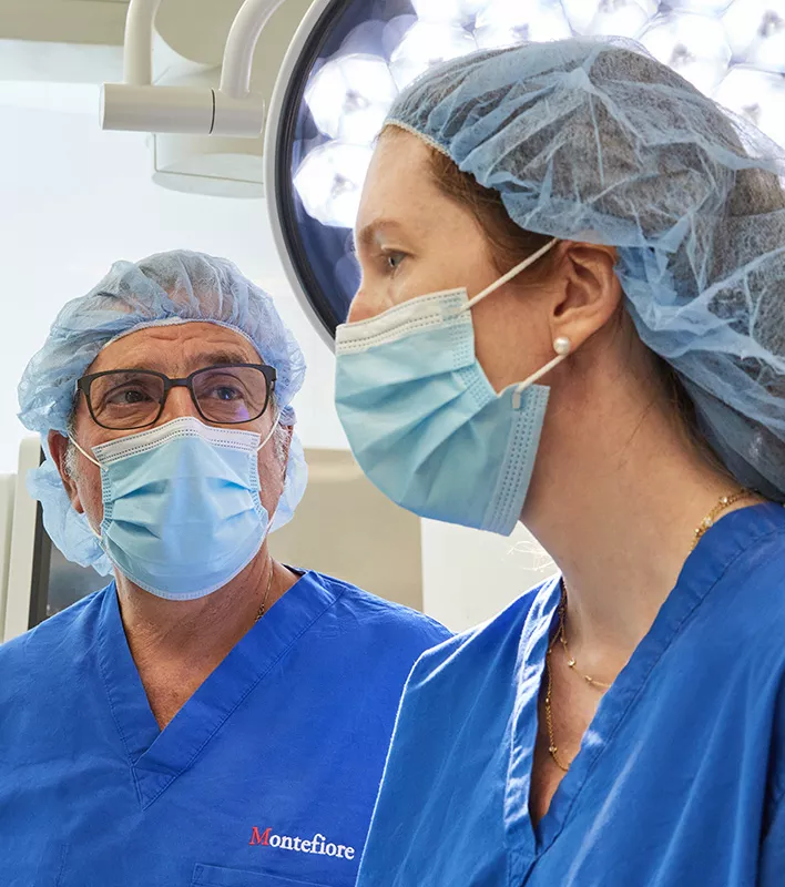 Doctors in operating room.