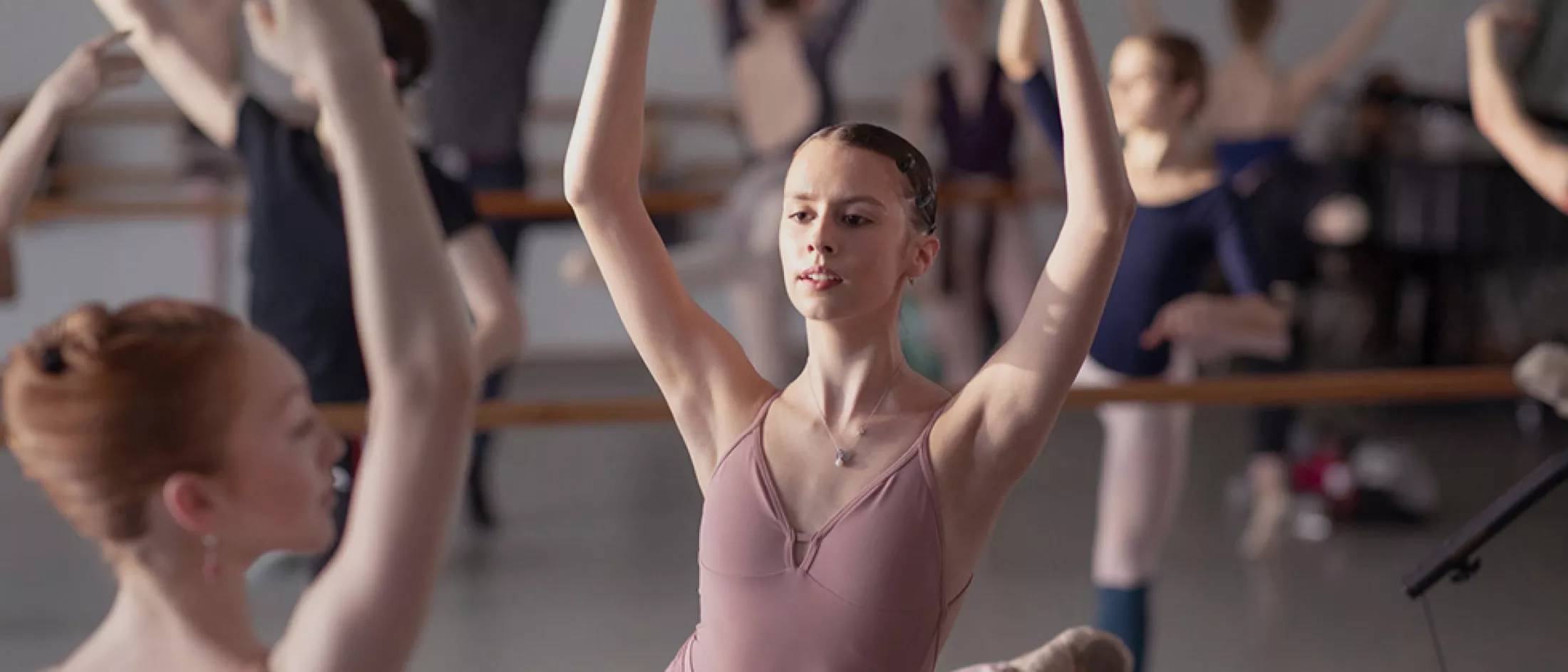 Chiara dancing in studio