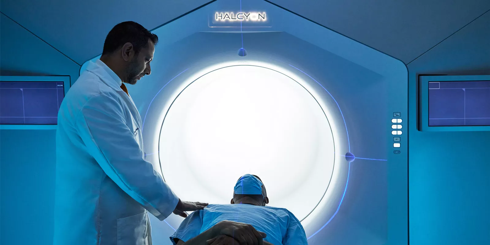 Patient undergoing MRI scan