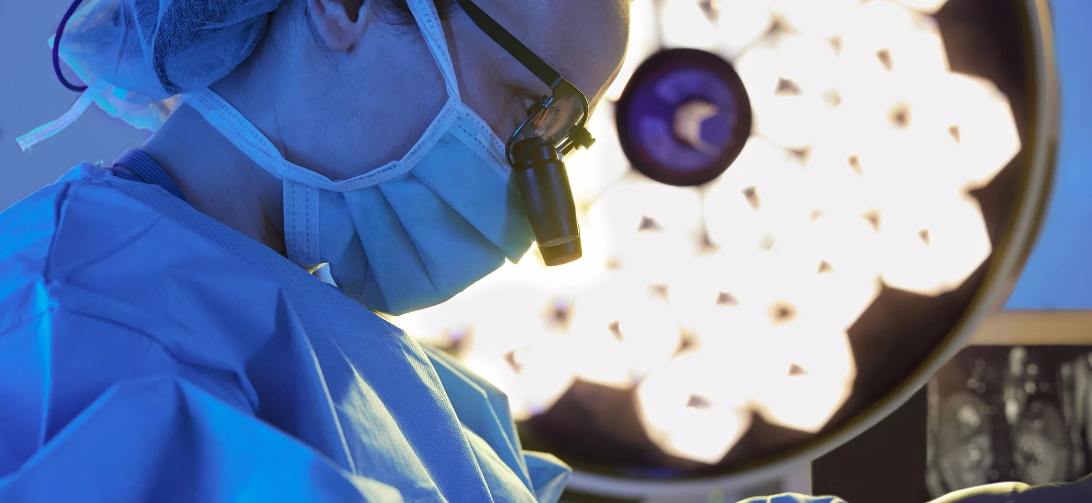 Surgeon in operation.