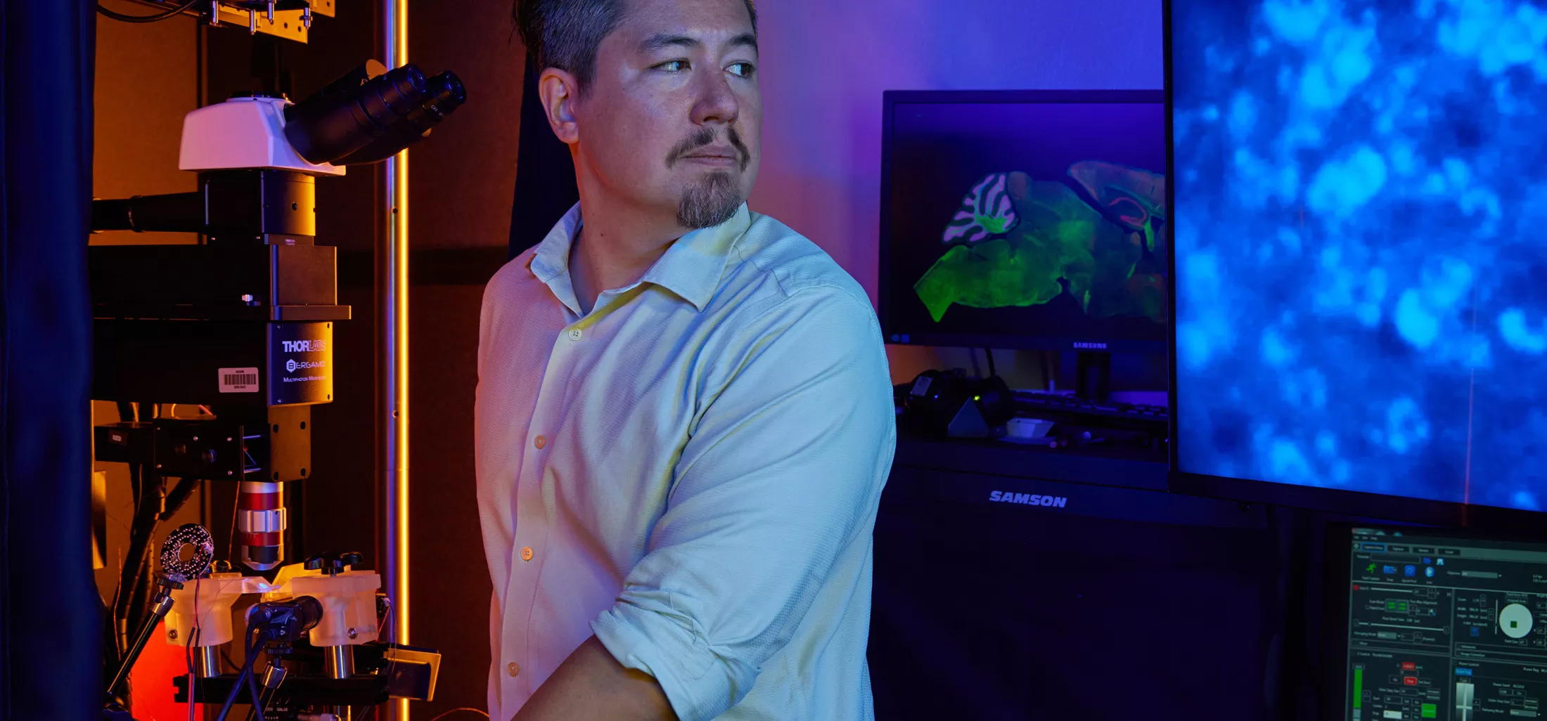 A researcher in a lab