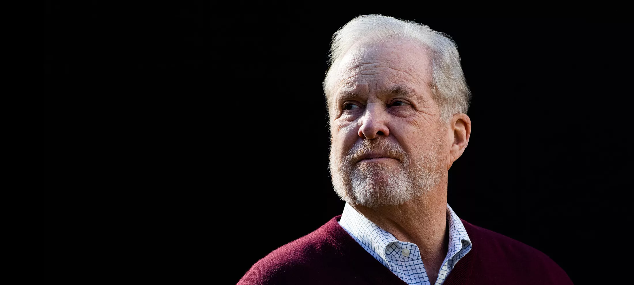 James looking to his side