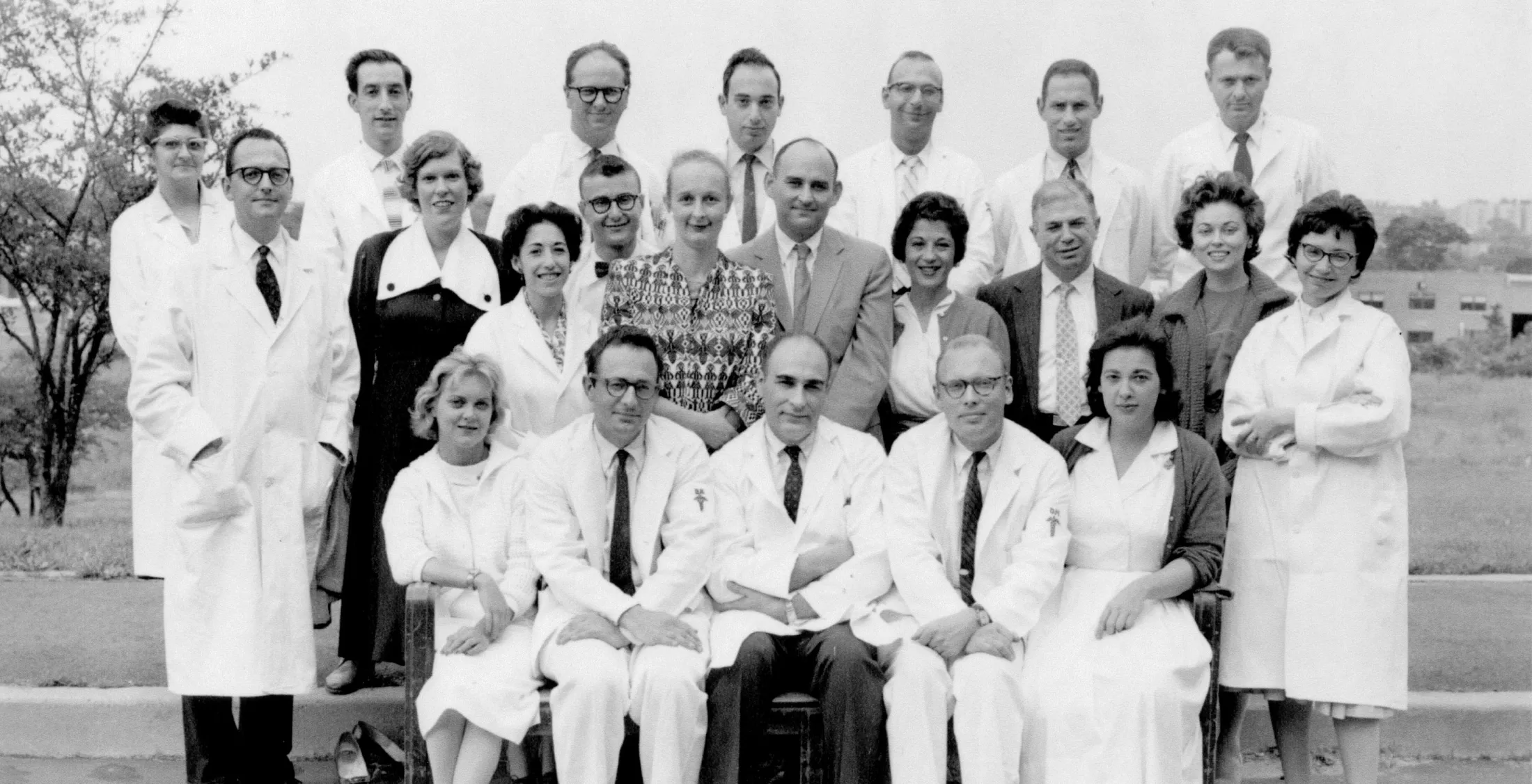 A group photo of the Neurology department in 1959