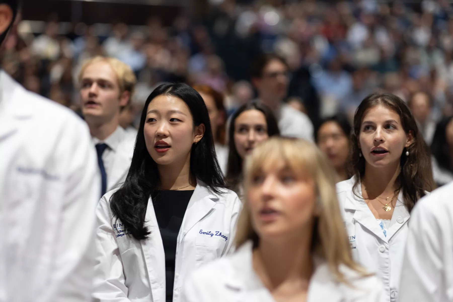 The Class of 2028 recite their oath.