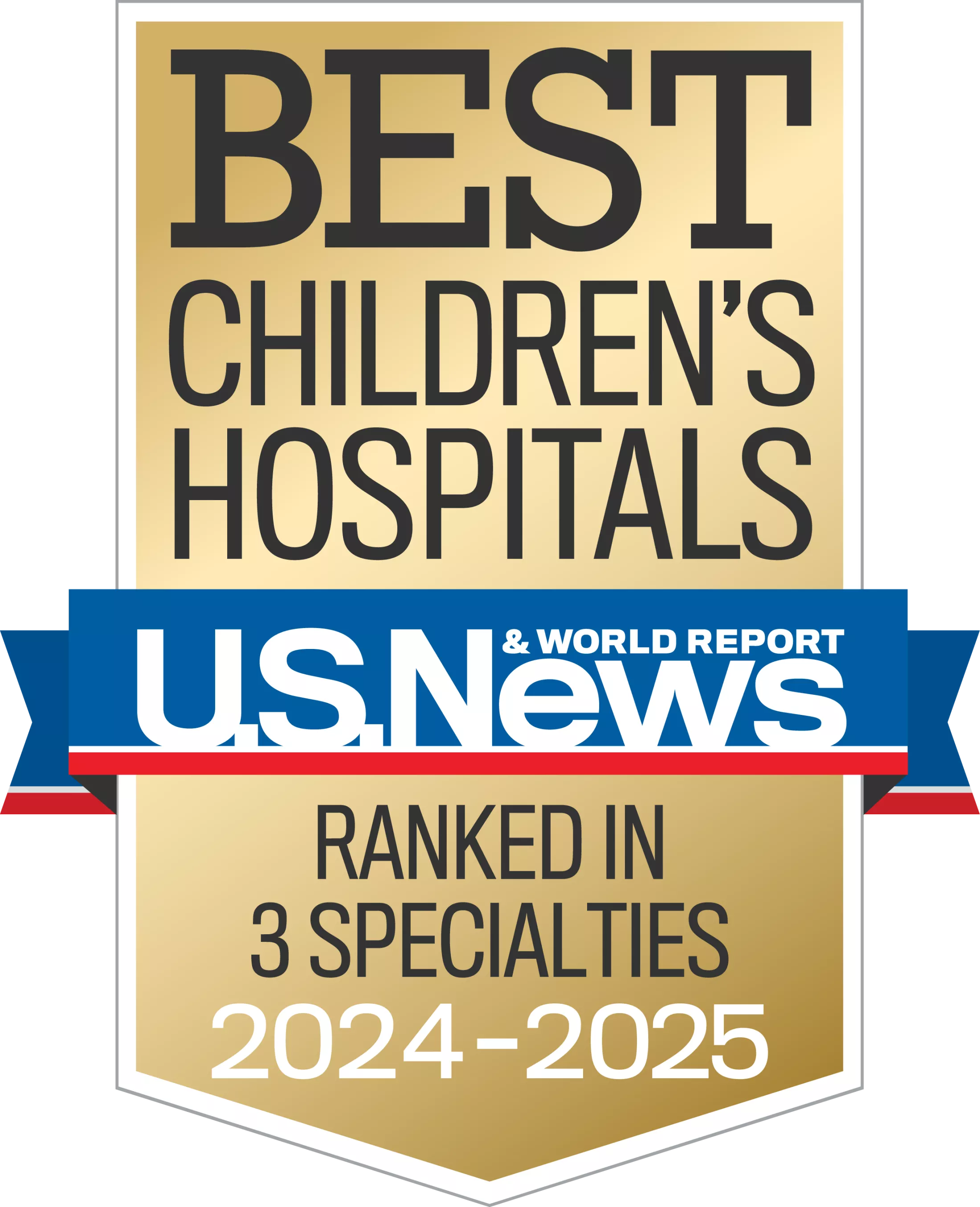 USNews Ranked in 3 Specialties badge