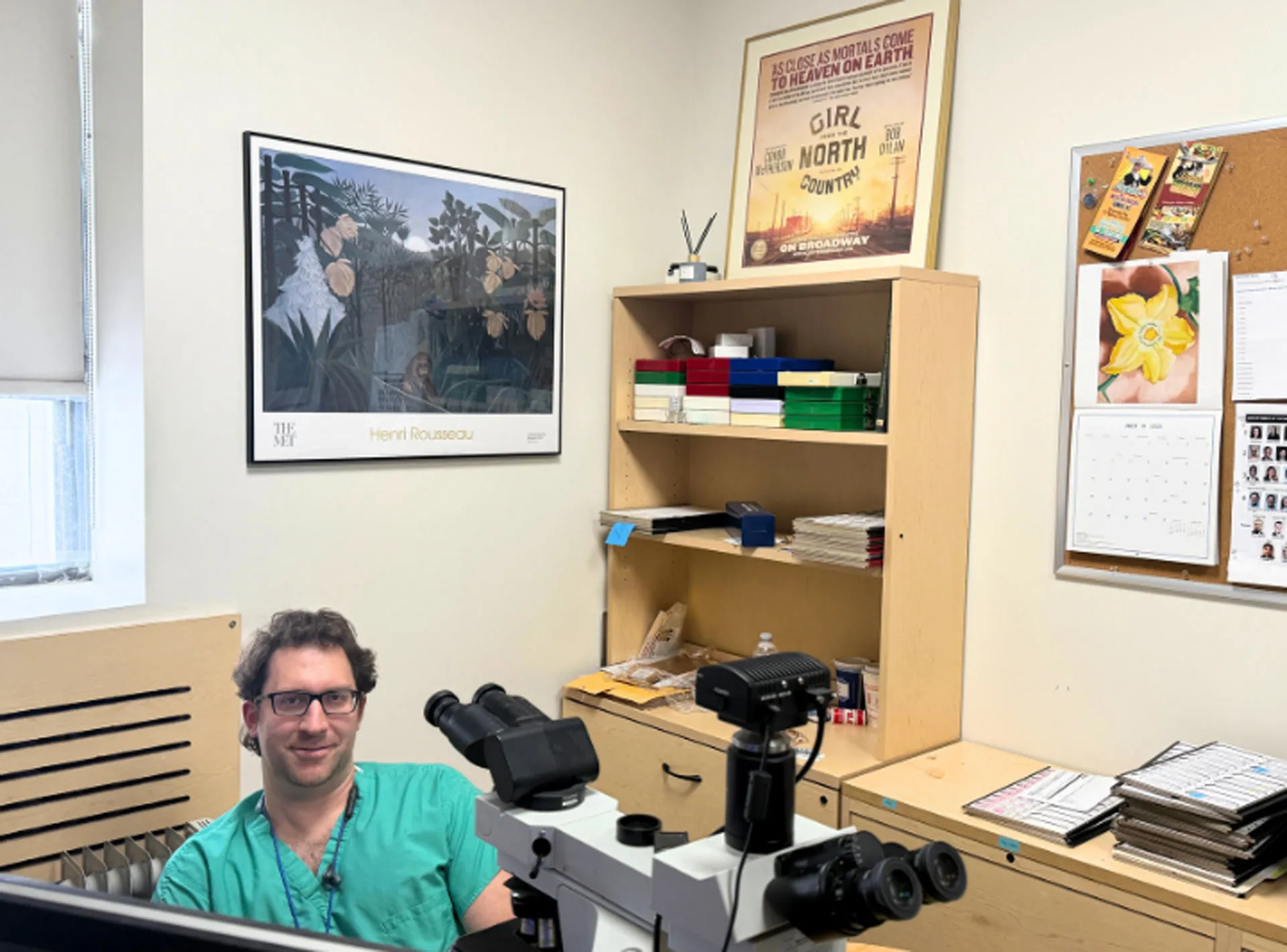 Garrison Pease in his office at Moses