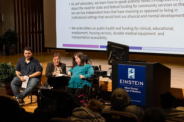 Joanne Siegel with self-advocates RFK Center