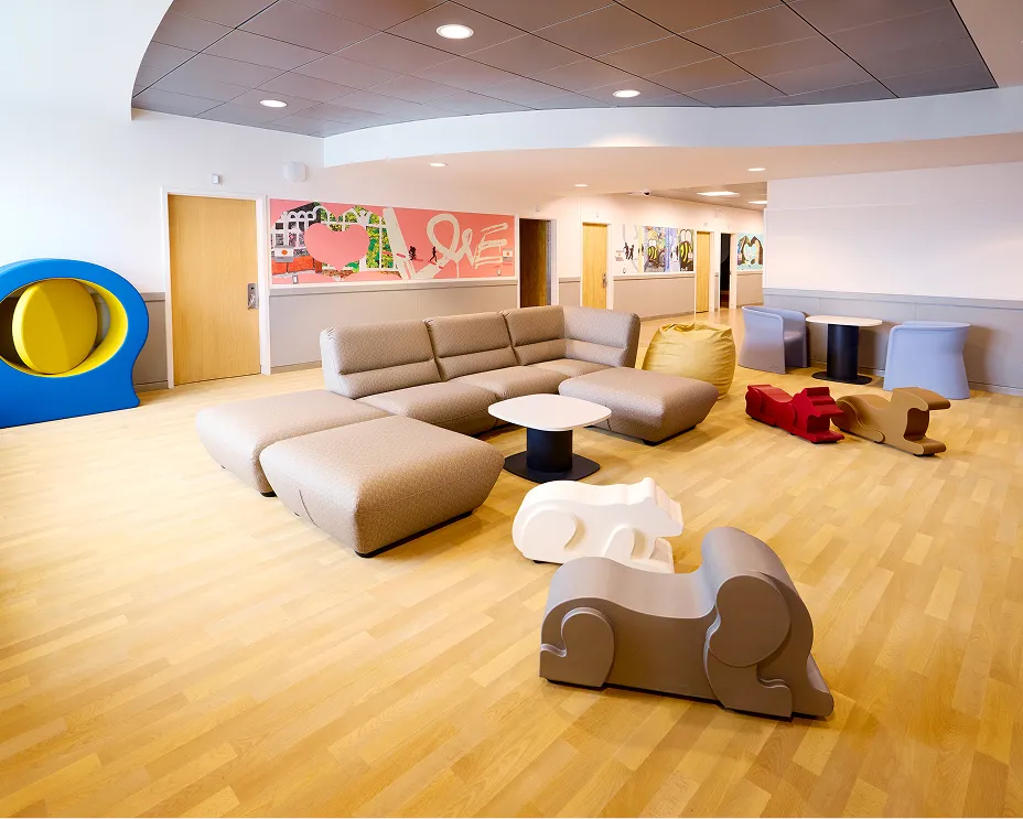 Sitting area at the Center