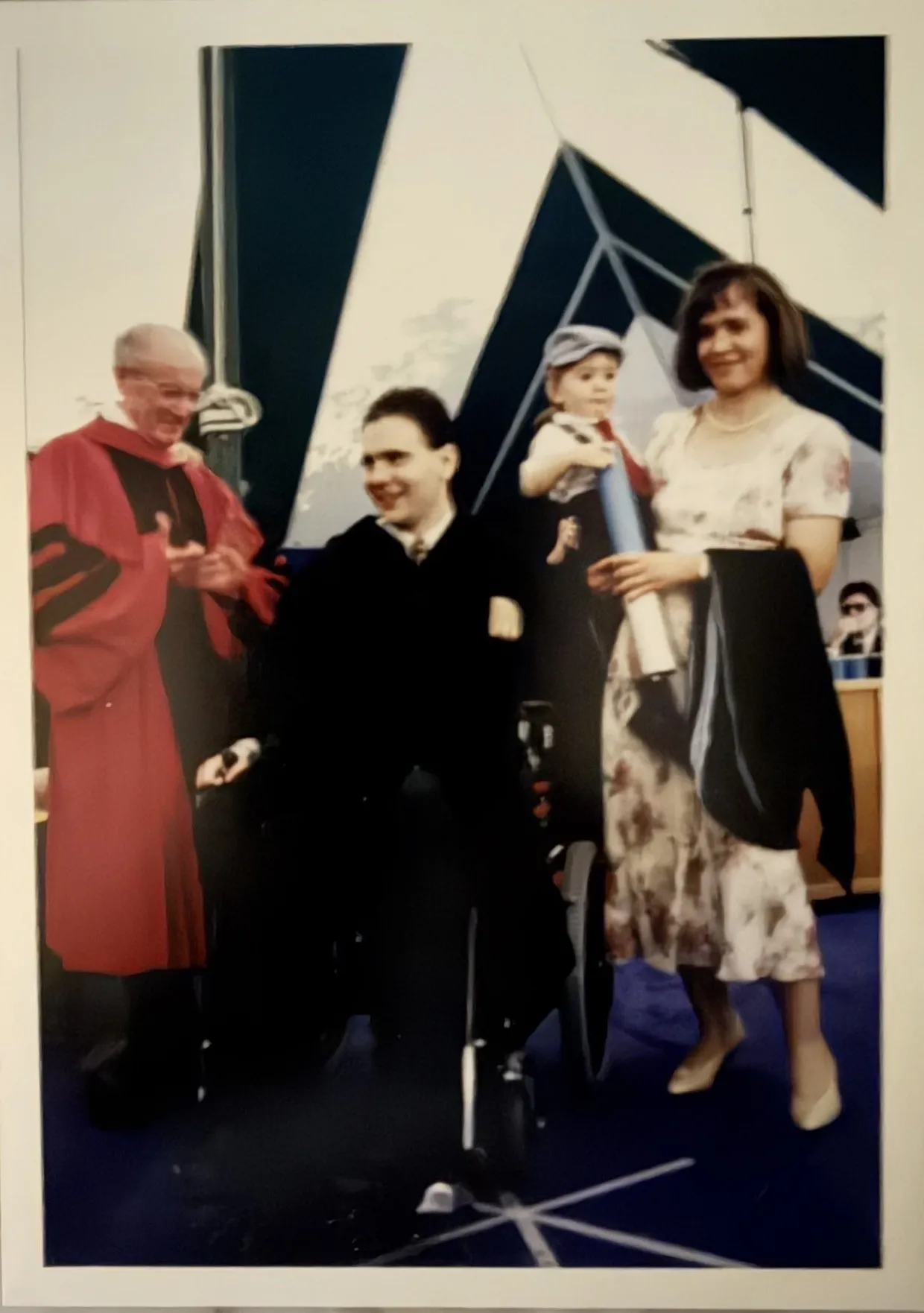 James Post receiving Einstein diploma