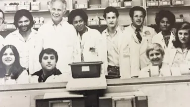 Old photograph of group of pharmacists