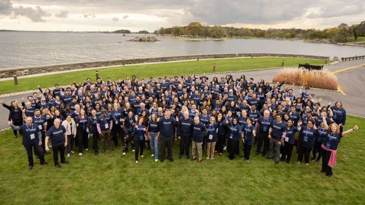 Montefiore Einstein Comprehensive Cancer Center team gathered at 2023 annual retreat by the waterfront