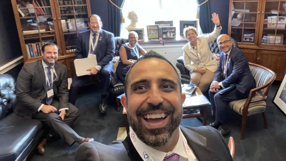 Dr. Mani Kahn Discusses HR 3173 with Lawmakers in Washington, DC