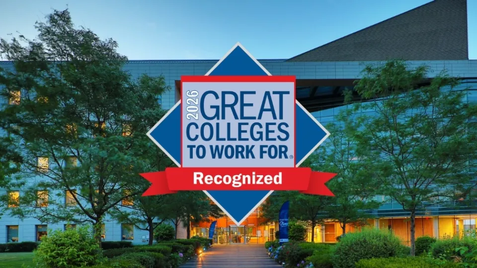 Badge with the text 2026 Great Colleges to Work For
